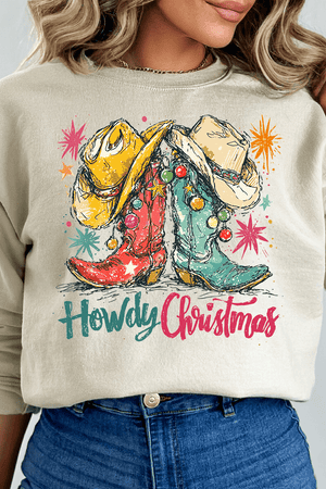 Christmas Boot Scootin' Heavy Blend Crew Sweatshirt - Wholesale Accessory Market