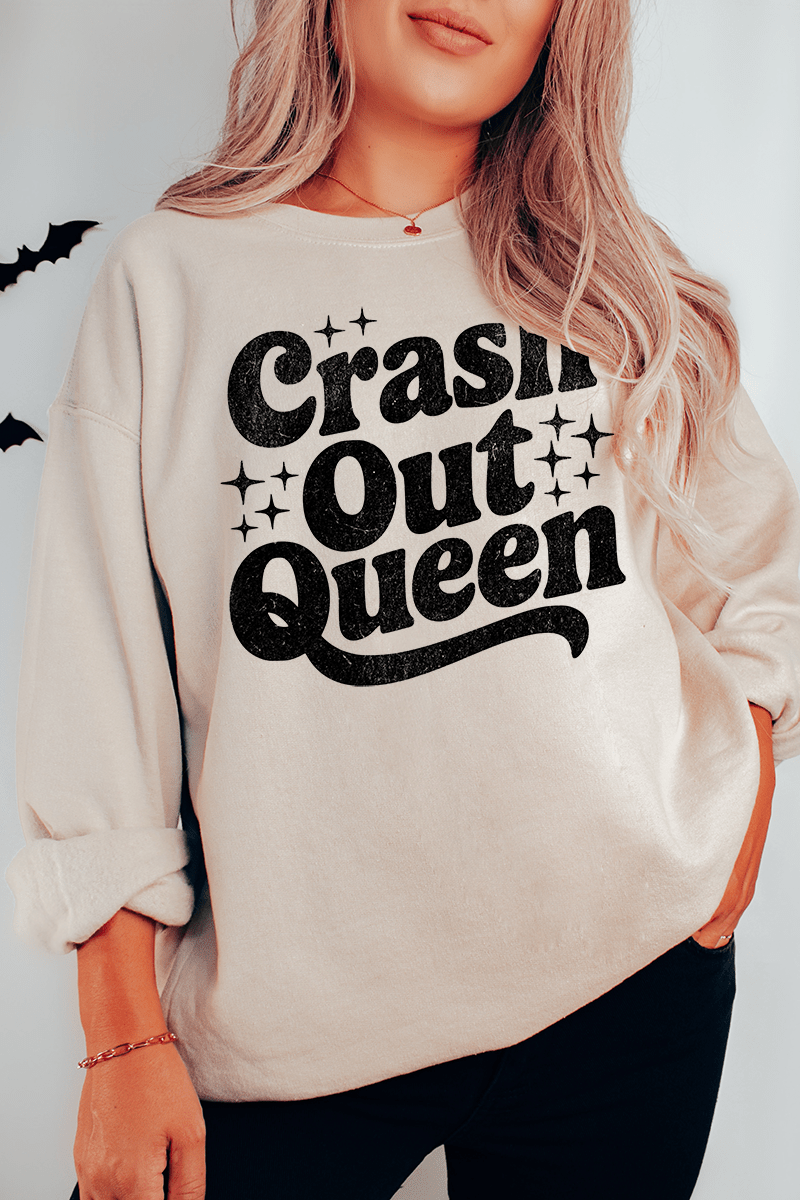Crash Out Queen Heavy Blend Crew Sweatshirt - Wholesale Accessory Market