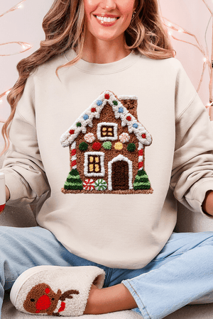Faux Yarn Merry Manor Heavy Blend Crew Sweatshirt - Wholesale Accessory Market