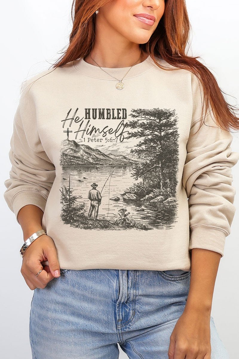He Humbled Himself Heavy Blend Crew Sweatshirt - Wholesale Accessory Market