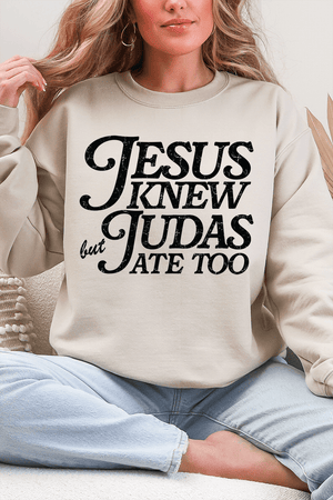 Jesus Knew Heavy Blend Crew Sweatshirt - Wholesale Accessory Market