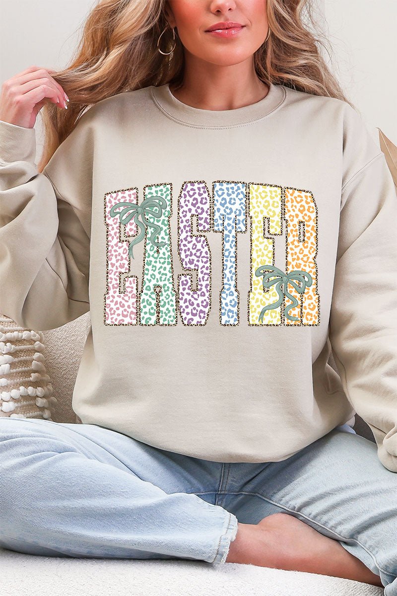 Pastel Easter Coquette Heavy Blend Crew Sweatshirt - Wholesale Accessory Market