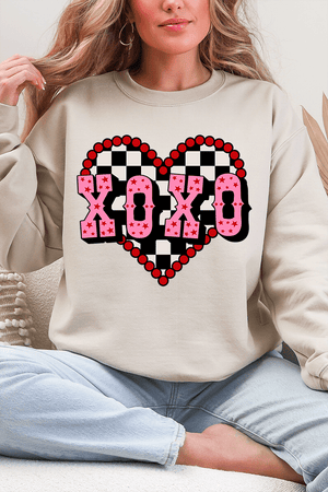 Rockabilly XOXO Heavy Blend Crew Sweatshirt - Wholesale Accessory Market