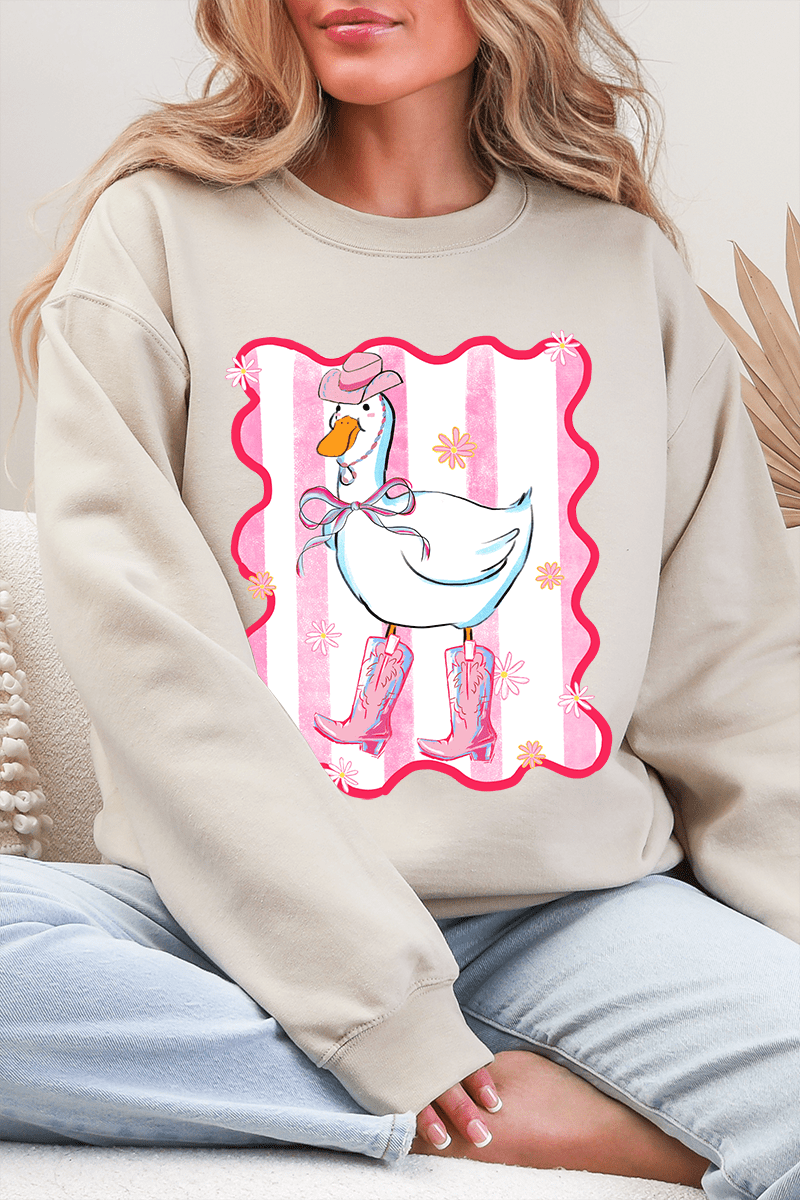 Saddle Up Silly Goose Heavy Blend Crew Sweatshirt - Wholesale Accessory Market