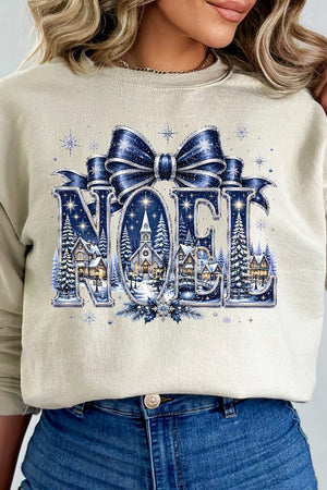 Starlit Noel Village Heavy Blend Crew Sweatshirt - Wholesale Accessory Market