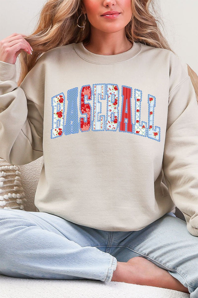 Stitched In Tradition Baseball Heavy Blend Crew Sweatshirt - Wholesale Accessory Market
