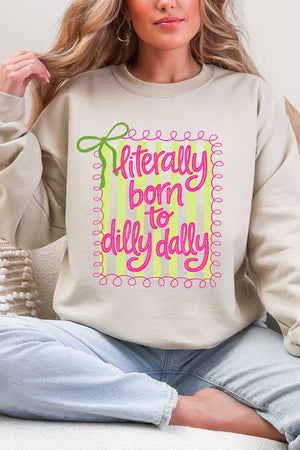 Swirls & Stripes Dilly Dally Heavy Blend Crew Sweatshirt - Wholesale Accessory Market