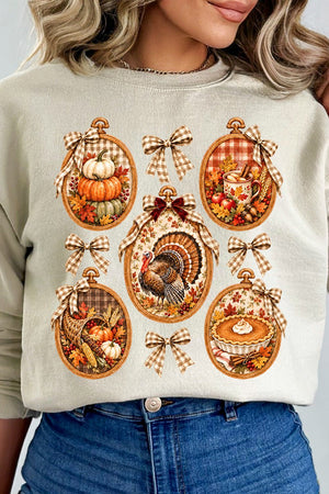 Thanksgiving Portraits Heavy Blend Crew Sweatshirt - Wholesale Accessory Market