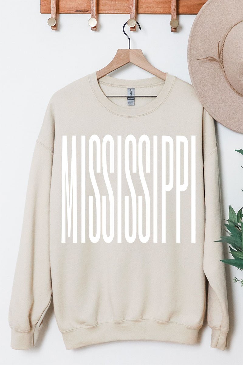 Varsity Mississippi Heavy Blend Crew Sweatshirt - Wholesale Accessory Market