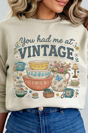 Vintage Threaded Treasures Heavy Blend Crew Sweatshirt - Wholesale Accessory Market