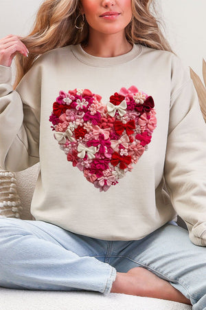 Wrapped With Love Heavy Blend Crew Sweatshirt - Wholesale Accessory Market