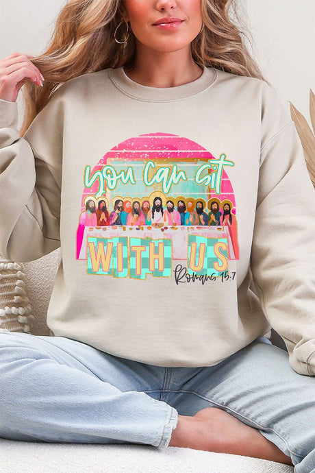 You Can Sit With Us Heavy Blend Crew Sweatshirt - Wholesale Accessory Market