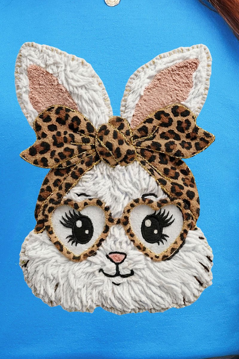 Faux Yarn Easter Bunny Heavy Blend Crew Sweatshirt - Wholesale Accessory Market