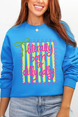 Swirls & Stripes Dilly Dally Heavy Blend Crew Sweatshirt - Wholesale Accessory Market