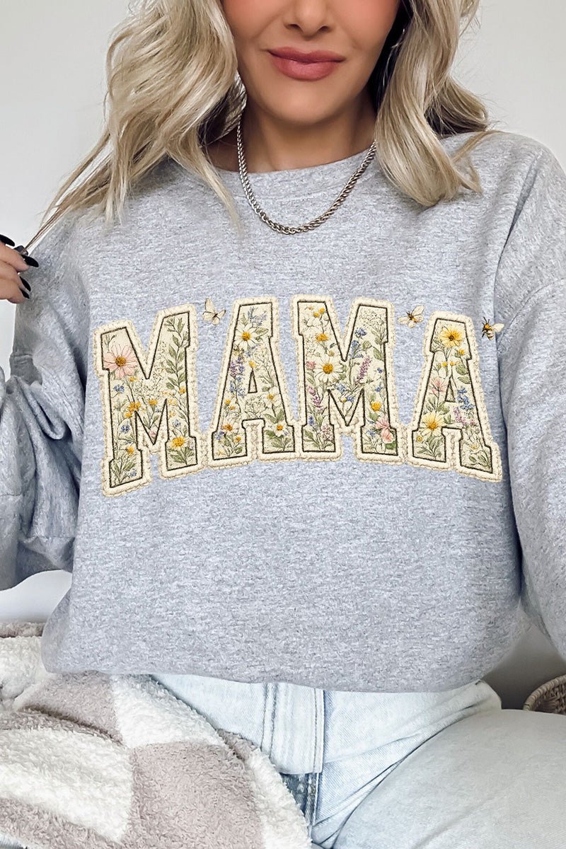 Buzzing Blooms Mama Heavy Blend Crew Sweatshirt - Wholesale Accessory Market