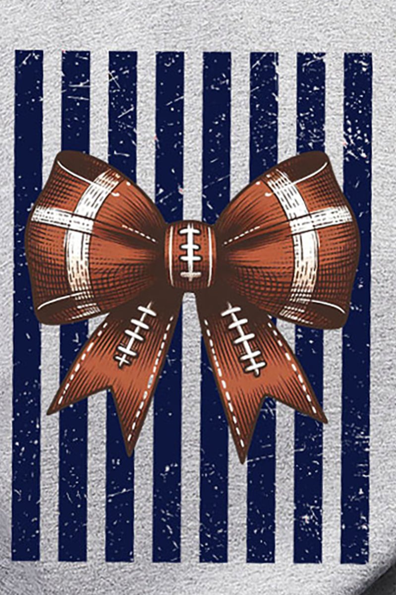 Navy Varsity Bow Heavy Blend Crew Sweatshirt - Wholesale Accessory Market