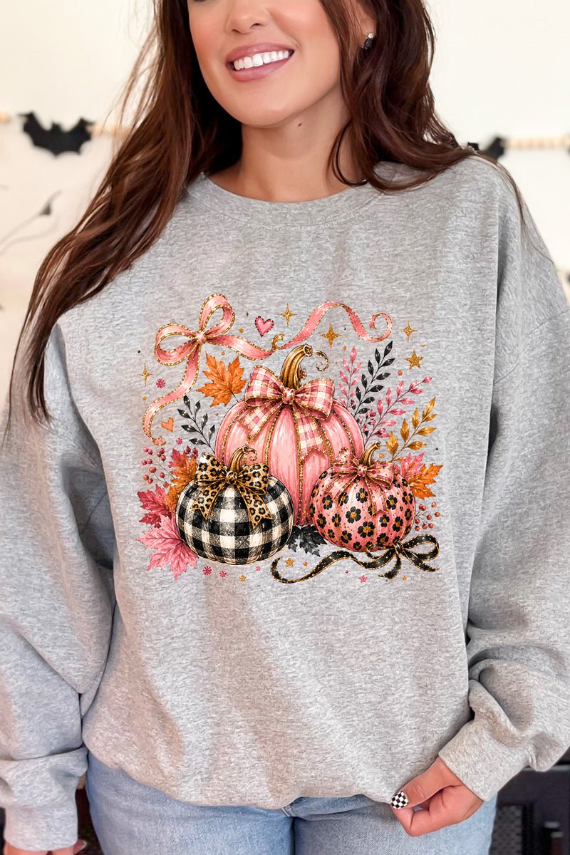 Pretty In Pumpkin Heavy Blend Crew Sweatshirt - Wholesale Accessory Market