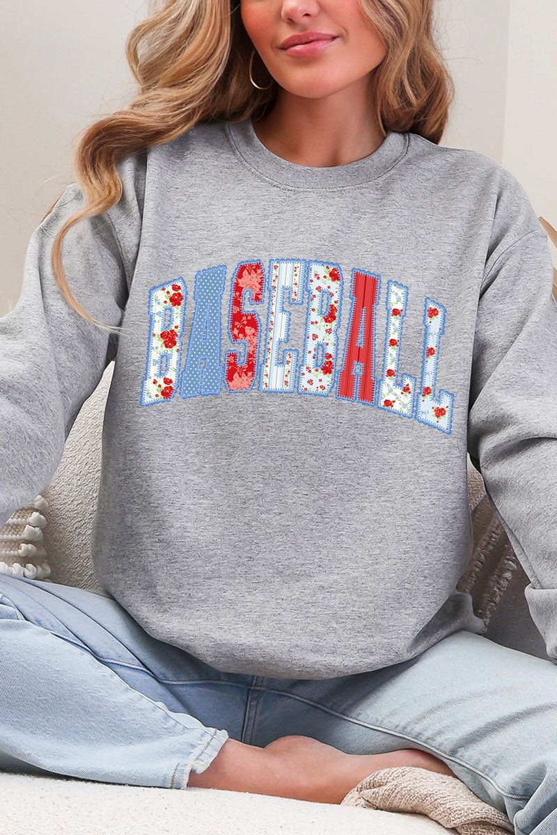 Stitched In Tradition Baseball Heavy Blend Crew Sweatshirt - Wholesale Accessory Market