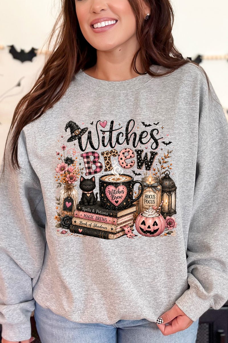 Witches Brew Spells & Potions Heavy Blend Crew Sweatshirt - Wholesale Accessory Market