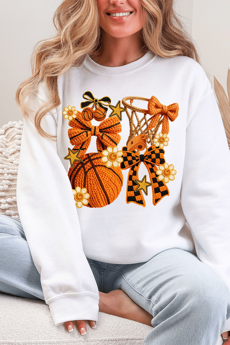 Faux Yarn Shoot For The Hoop Heavy Blend Crew Sweatshirt - Wholesale Accessory Market