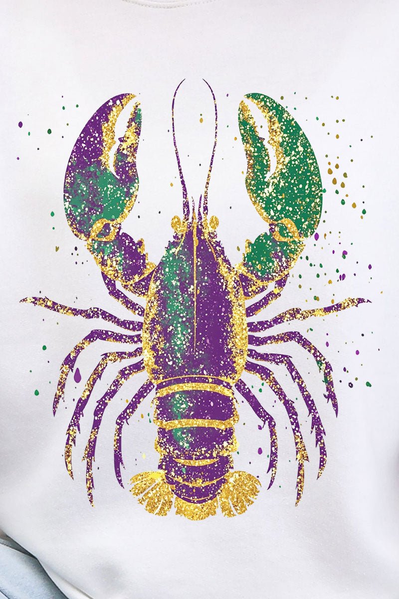 Glitzy Gras Crawfish Heavy Blend Crew Sweatshirt - Wholesale Accessory Market