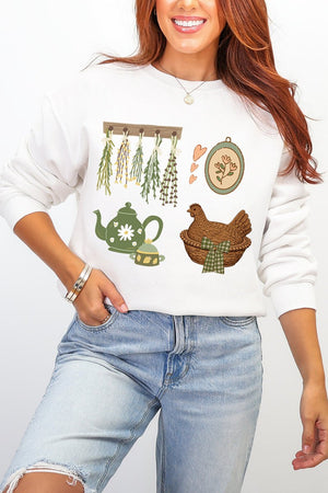 Herbs And Heirlooms Heavy - weight Crew Sweatshirt - Wholesale Accessory Market