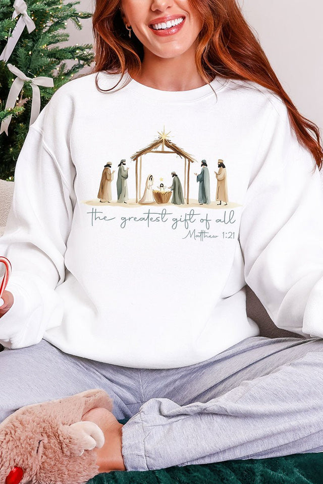 Precious Greatest Gift Of All Heavy Blend Crew Sweatshirt - Wholesale Accessory Market