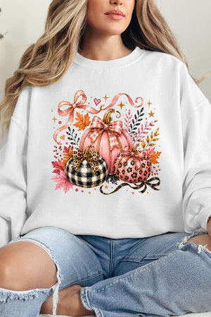 Pretty In Pumpkin Heavy Blend Crew Sweatshirt - Wholesale Accessory Market