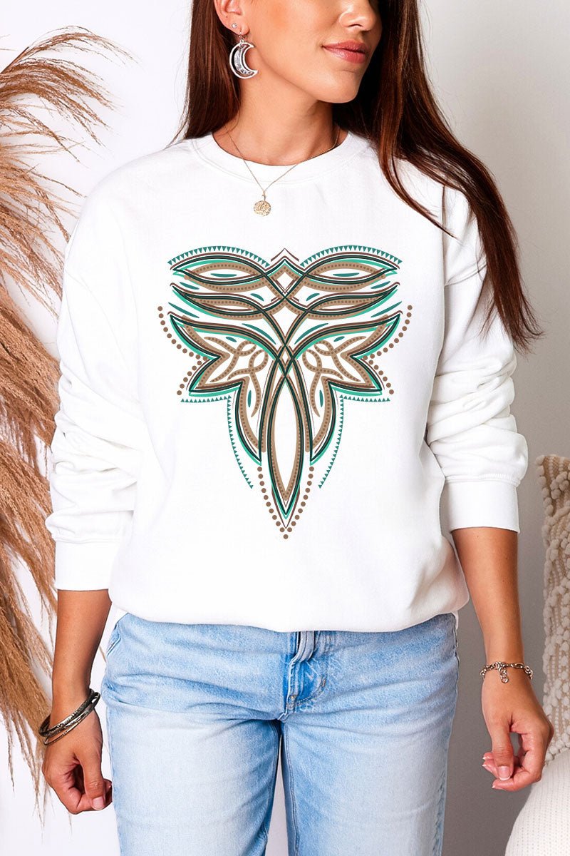 Tan Boot Stitch Heavy Blend Crew Sweatshirt - Wholesale Accessory Market