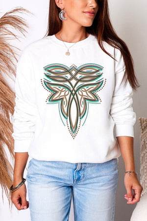Tan Boot Stitch Heavy Blend Crew Sweatshirt - Wholesale Accessory Market
