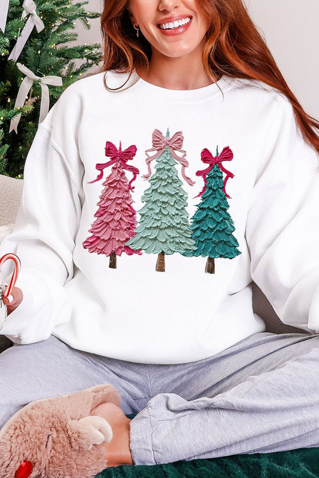 The Painted Trio Trees Heavy Blend Crew Sweatshirt - Wholesale Accessory Market