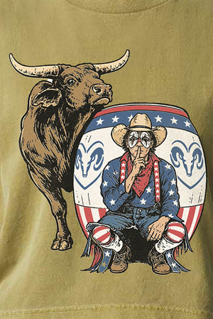 American Rodeo Clown Women's Garment-Dyed Heavyweight Muscle Tee - Wholesale Accessory Market