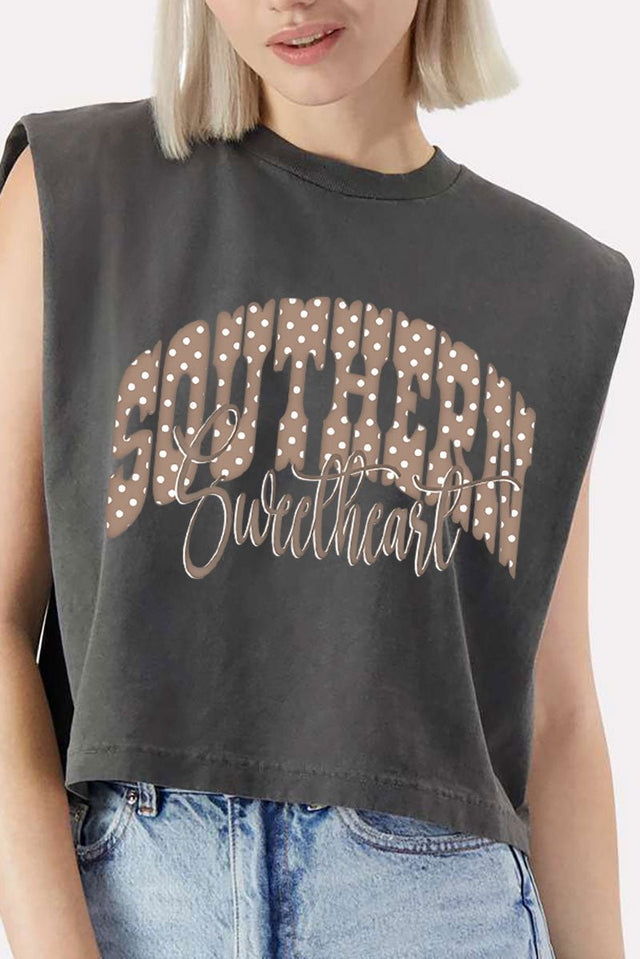 Southern Sweetheart Women's Garment - Dyed Heavyweight Muscle Tee - Wholesale Accessory Market
