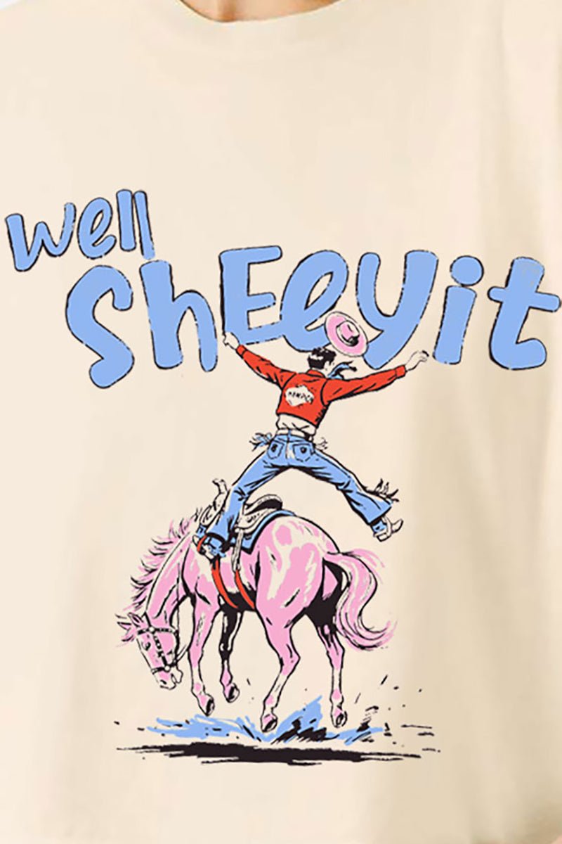 Well Sheeyit Cowboy Women's Garment - Dyed Heavyweight Muscle Tee - Wholesale Accessory Market