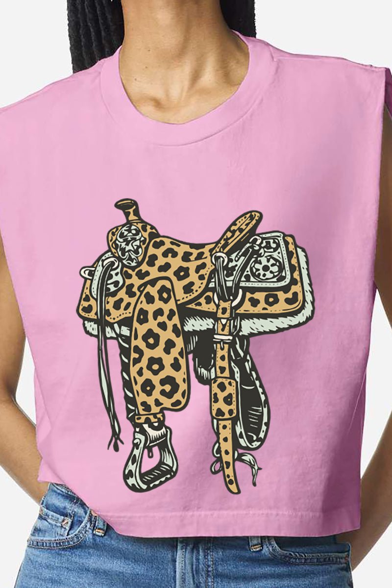 Spotted Saddle Women's Garment - Dyed Heavyweight Muscle Tee - Wholesale Accessory Market