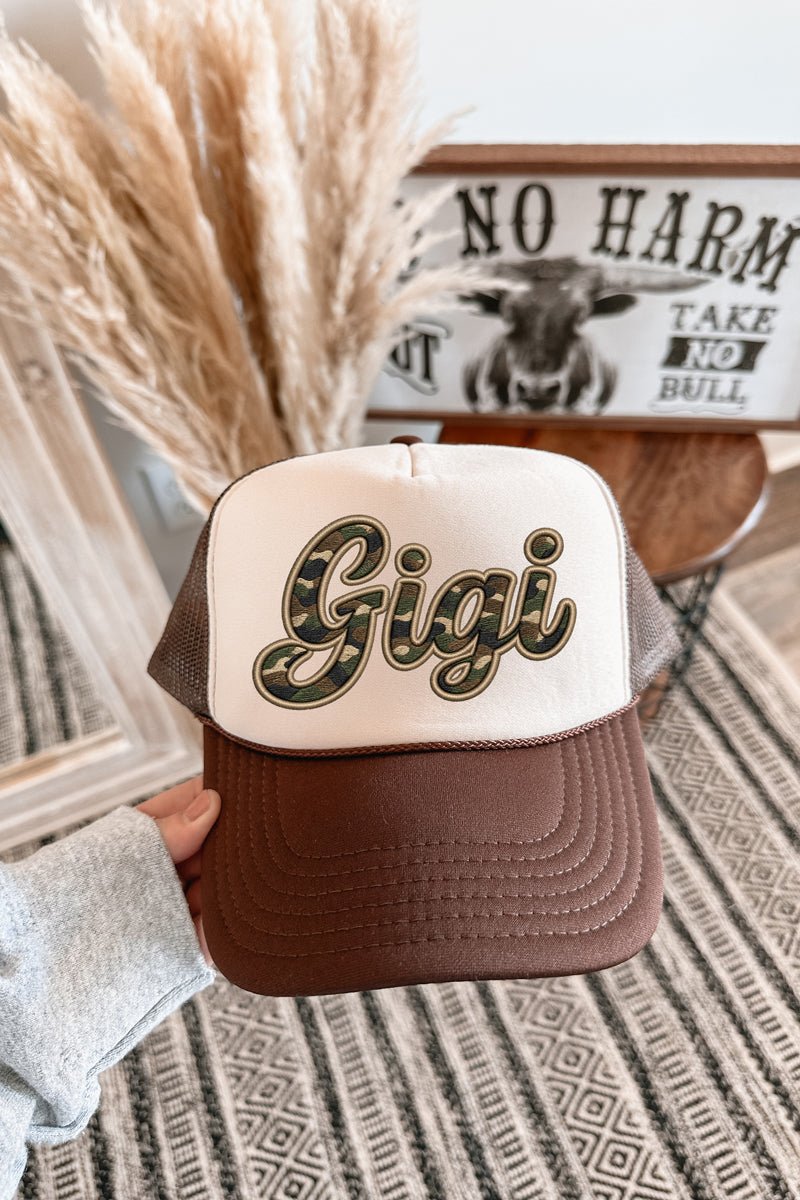 Camo Couture Gigi Otto Foam Front Trucker Hat - Wholesale Accessory Market