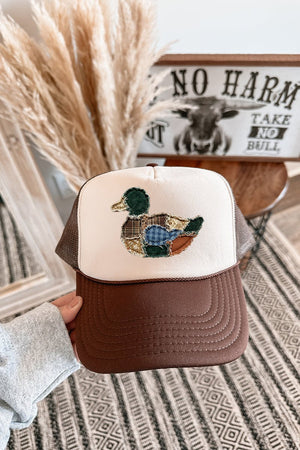 Country Stitched Duck Otto Foam Front Trucker Hat - Wholesale Accessory Market