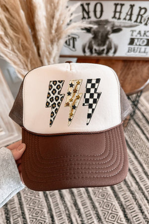 Painted Power Trio Otto Foam Front Trucker Hat - Wholesale Accessory Market