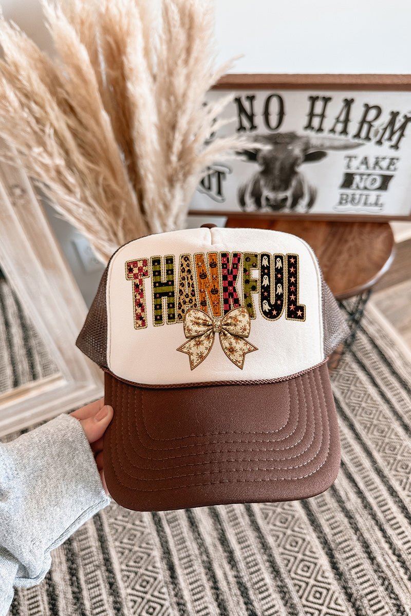 Thankful Fall Spirit Otto Foam Front Trucker Hat - Wholesale Accessory Market