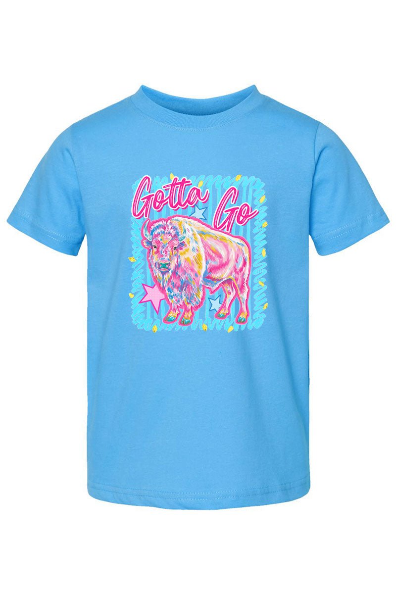 Toddler Gotta Go Buffalo Blue Fine Jersey Tee - Wholesale Accessory Market