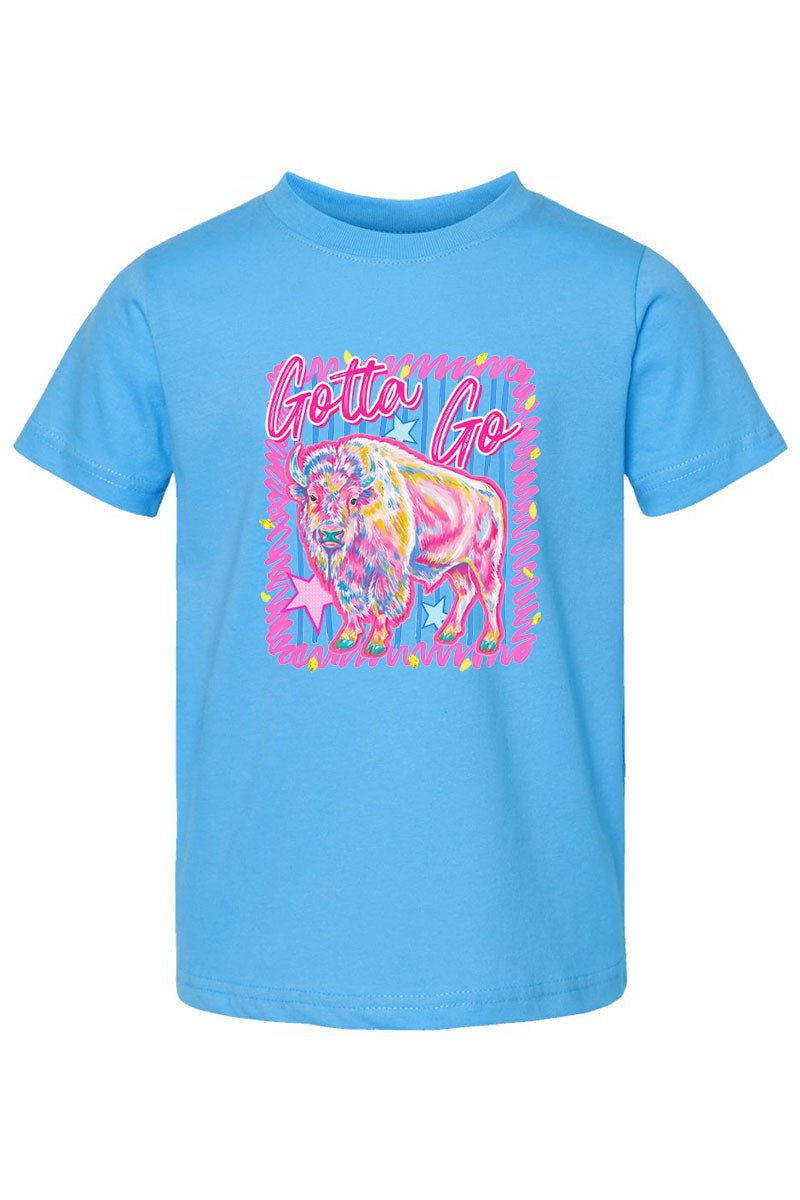 Toddler Gotta Go Buffalo Pink Fine Jersey Tee - Wholesale Accessory Market