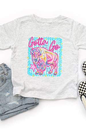 Toddler Gotta Go Buffalo Blue Fine Jersey Tee - Wholesale Accessory Market