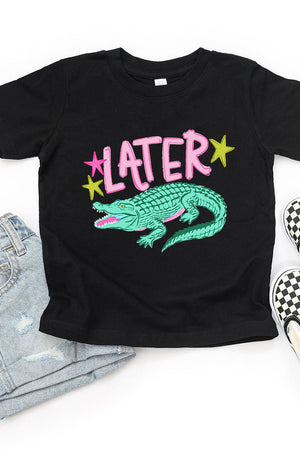 Toddler Pink Later Gator Fine Jersey Tee - Wholesale Accessory Market