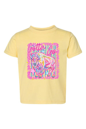 Toddler Gotta Go Buffalo Pink Fine Jersey Tee - Wholesale Accessory Market
