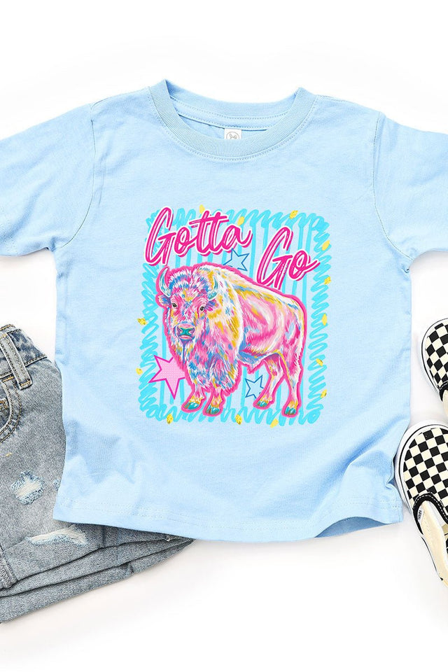 Toddler Gotta Go Buffalo Blue Fine Jersey Tee - Wholesale Accessory Market
