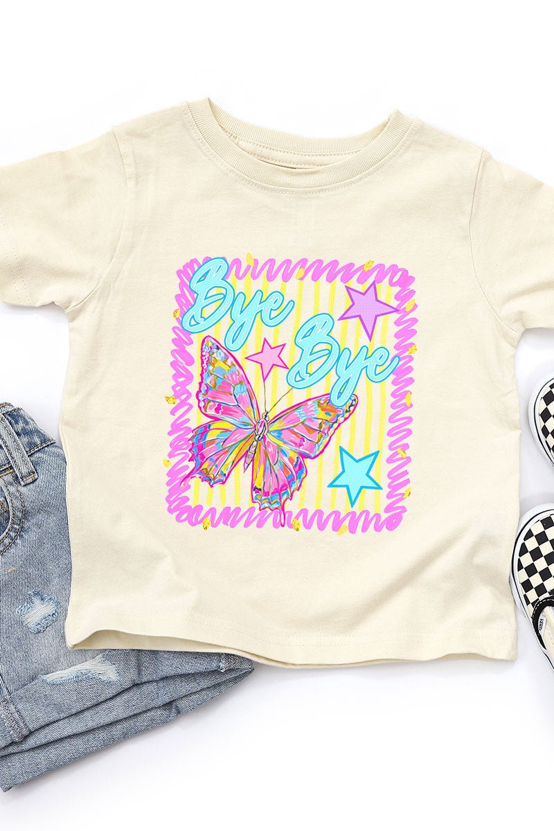 Toddler Bye Bye Butterfly Fine Jersey Tee - Wholesale Accessory Market