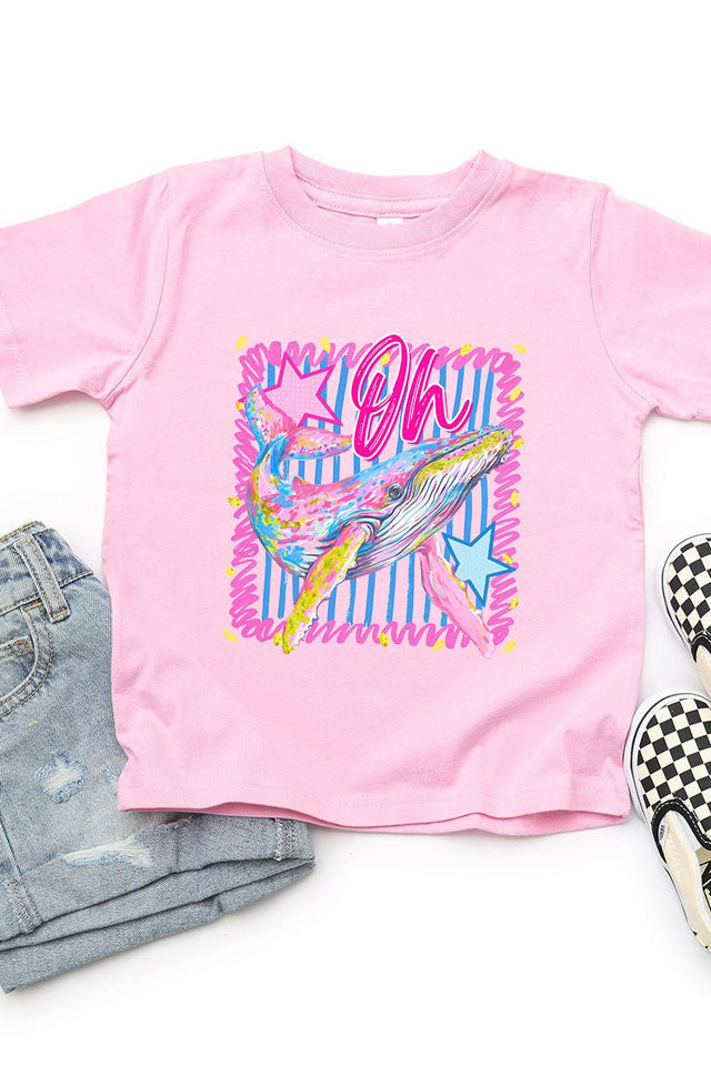 Toddler Striped Oh Whale Fine Jersey Tee - Wholesale Accessory Market