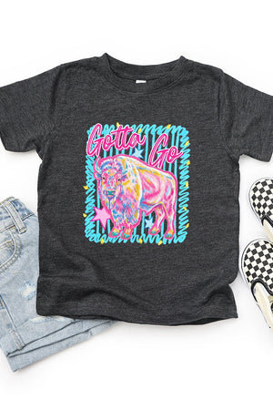 Toddler Gotta Go Buffalo Blue Fine Jersey Tee - Wholesale Accessory Market