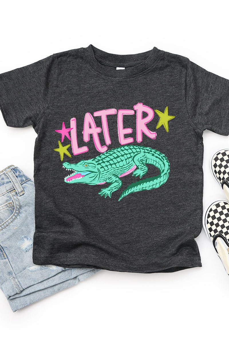 Toddler Pink Later Gator Fine Jersey Tee - Wholesale Accessory Market