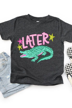 Toddler Pink Later Gator Fine Jersey Tee - Wholesale Accessory Market
